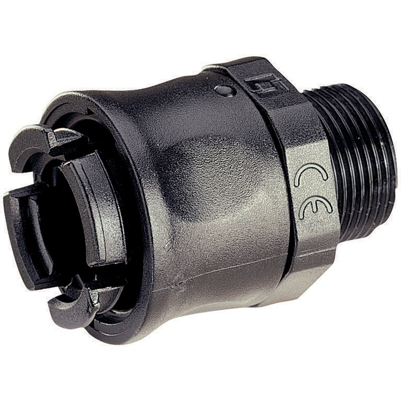 Legrand 666536 - Raccord mâle droit pour conduit flexible RTA polyamide Ø19,5mm PG21