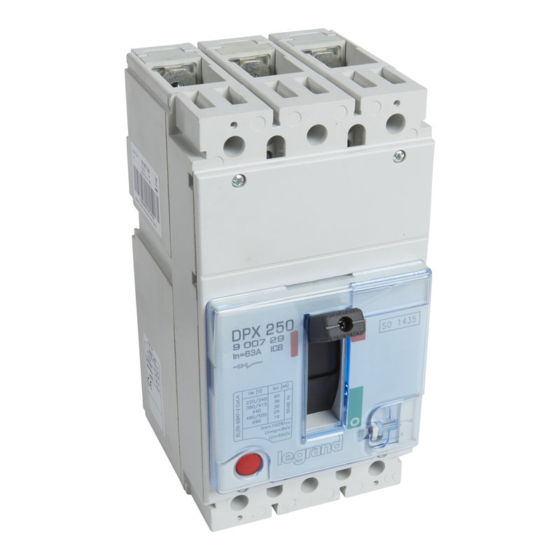 Legrand 900729 - Disjoncteur magnétique seul DPX250 MA 3P - pouvoir de coupure 36kA 63A