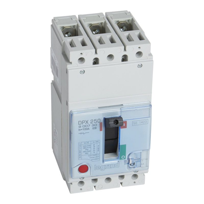 Legrand 900730 - DPX250 magnétique seul pouvoir de coupure 36kA - 3P 100A