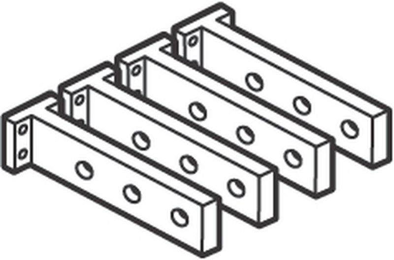 Legrand 026381 - Jeu de 6 prises arrière longues amont et aval pour DPX-IS1600 et DPX³1600 3P