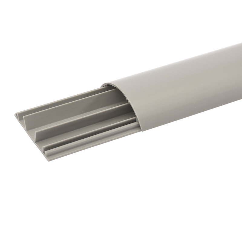 Legrand 030093 - Passage de plancher PVC 3 compartiments 75x18mm - gris RAL7030