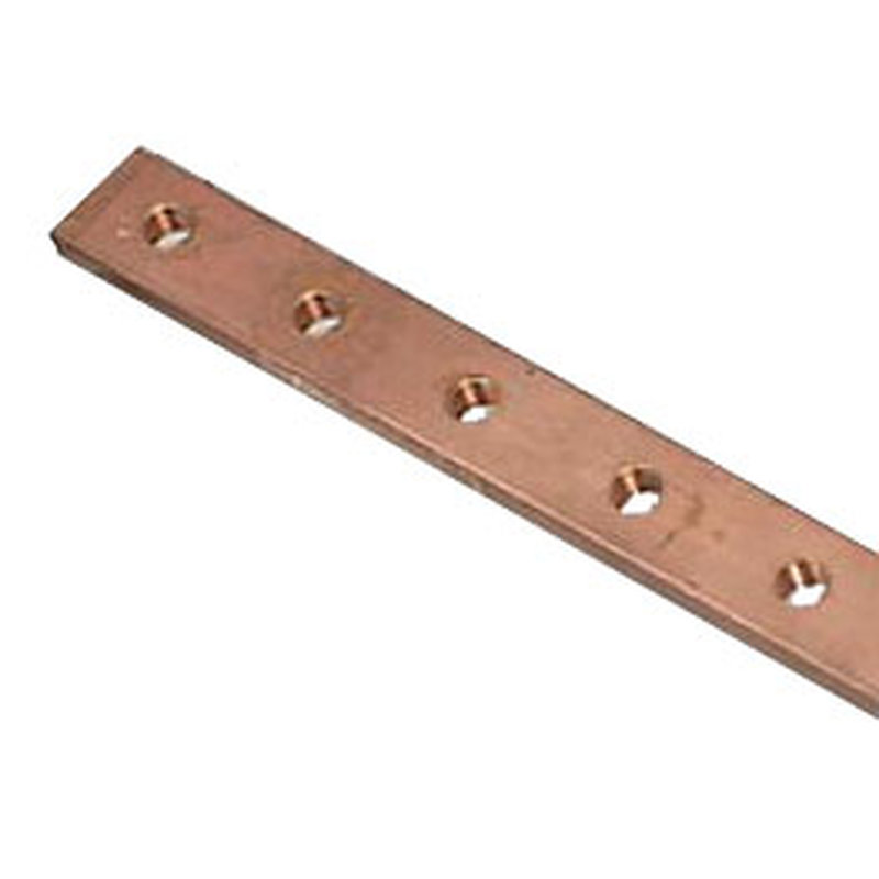 Legrand 037388 - Barre cuivre à trous taraudés 12x2mm - 110A admissibles - longueur 990mm