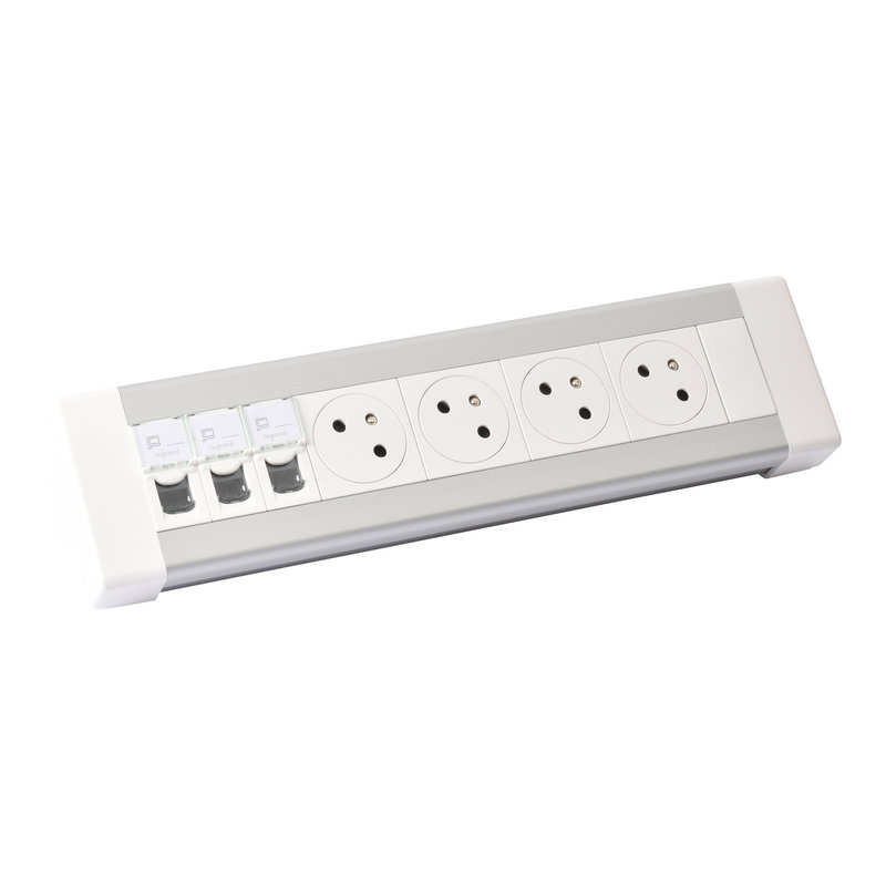 Legrand 054605 - Bloc bureau 4x2P+T + 3xRJ45 catégorie 6 FTP à câbler