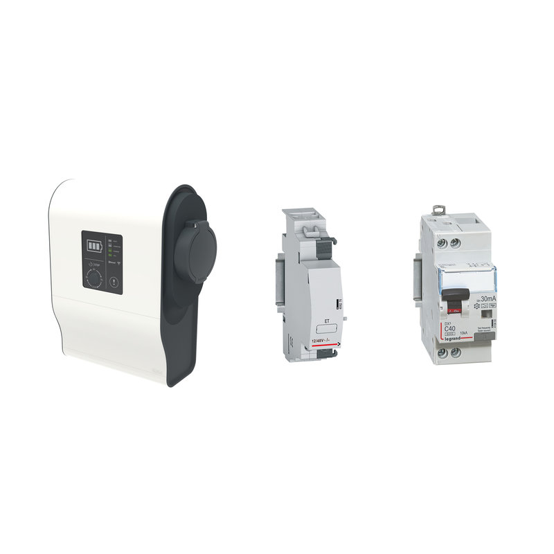 Legrand 058021 - Pack borne VE mono Green'up Premium avec protections 7,4kW Mode 3 plastique