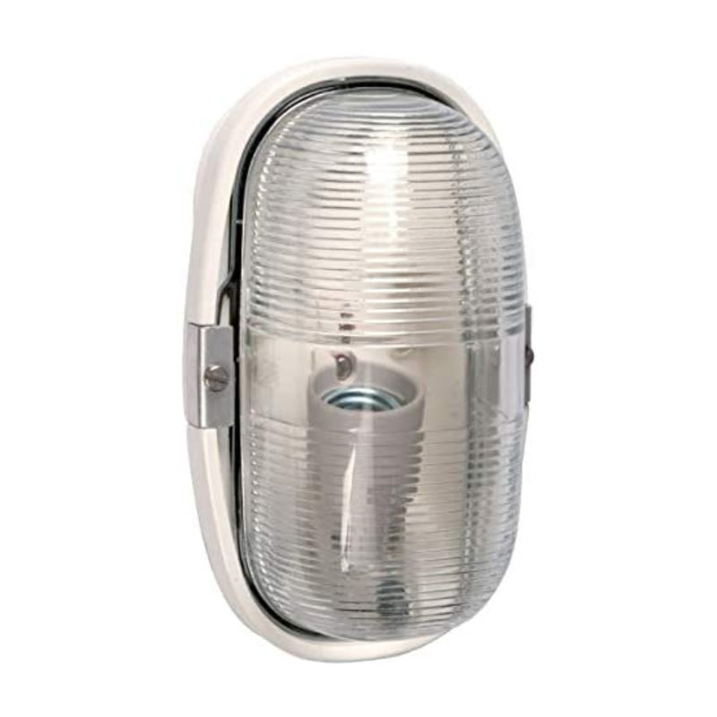 Legrand 060477 - Hublot ovale étanche environnement sévère diffuseur verre incolore et culot E27