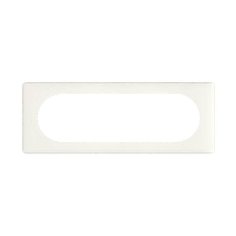 Legrand 066636 - Plaque Céliane Laqué 6 à 8 modules - finition Blanc