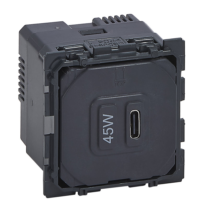 Legrand 067470 - Prise simple USB Céliane Type-C 45W Power Delivery