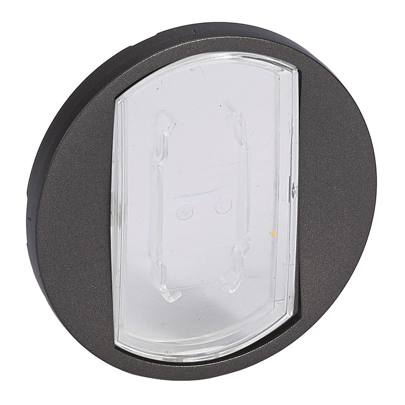 Legrand 067934 - Enjoliveur Céliane interrupteur/va-et-vient/poussoir porte étiquette - graphite
