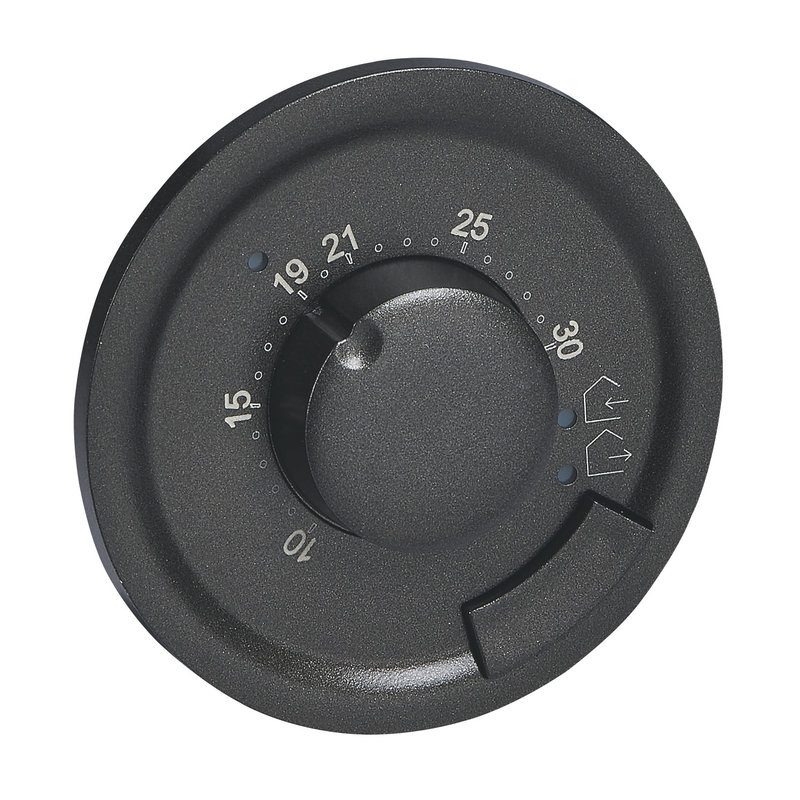 Legrand 067980 - Enjoliveur Céliane pour thermostat d'ambiance - finition graphite