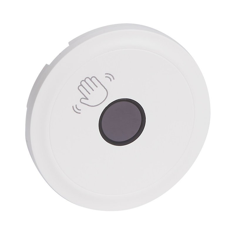 Legrand 068227 - Enjoliveur Céliane pour interrupteur sans contact - blanc antimicrobien