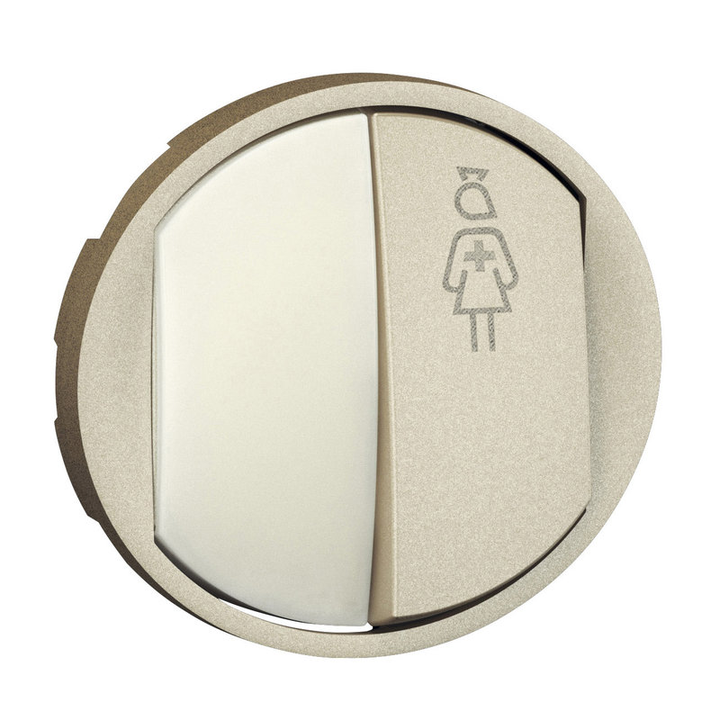 Legrand 068365 - Enjoliveur Céliane pour poussoir d'appel - titane