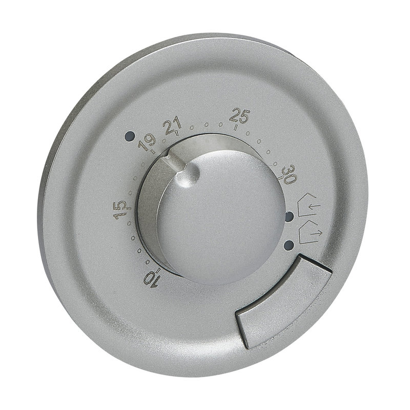 Legrand 068540 - Enjoliveur Céliane pour thermostat d'ambiance - finition titane