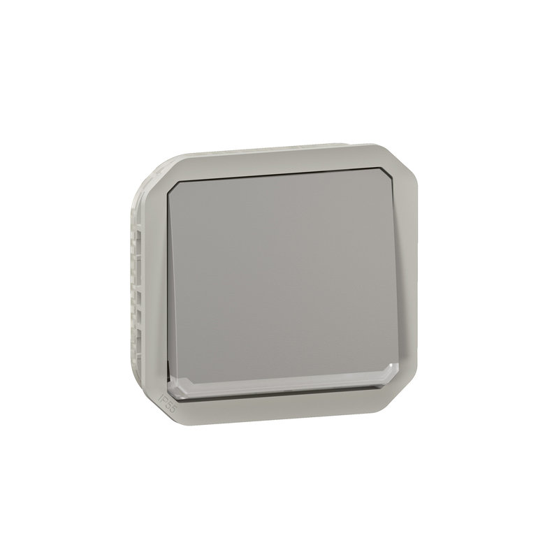 Legrand 069512L - Interrupteur ou va-et-vient témoin 10AX 250V Plexo composable gris