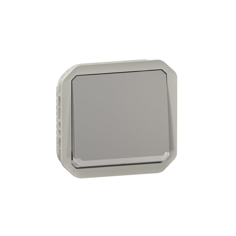 Legrand 069513L - Interrupteur ou va-et-vient lumineux 10AX 250V Plexo composable gris