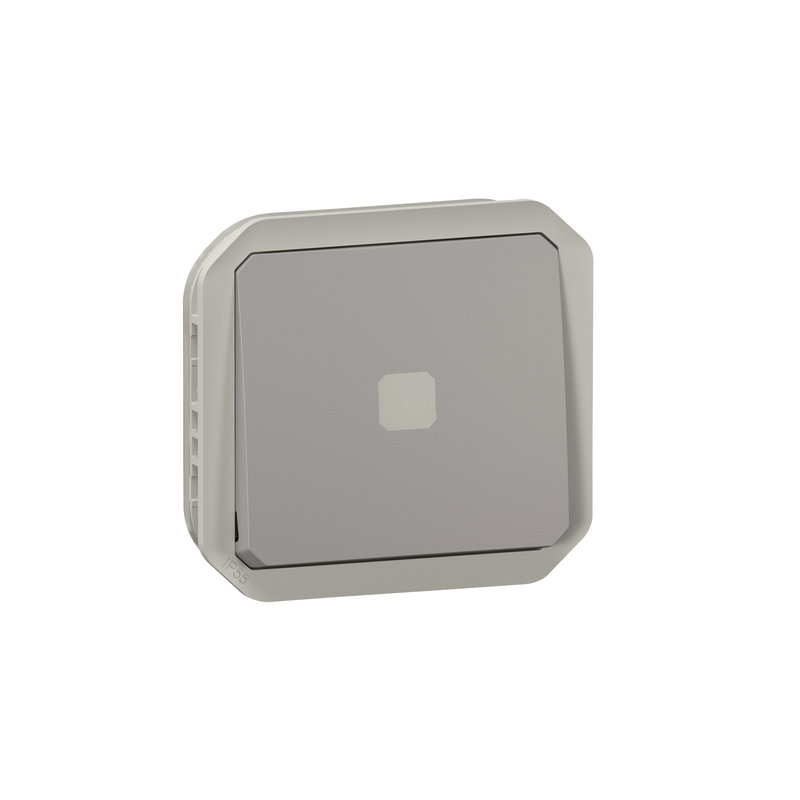 Legrand 069515L - Interrupteur ou va-et-vient témoin sans Neutre 4AX 250V Plexo composable gris