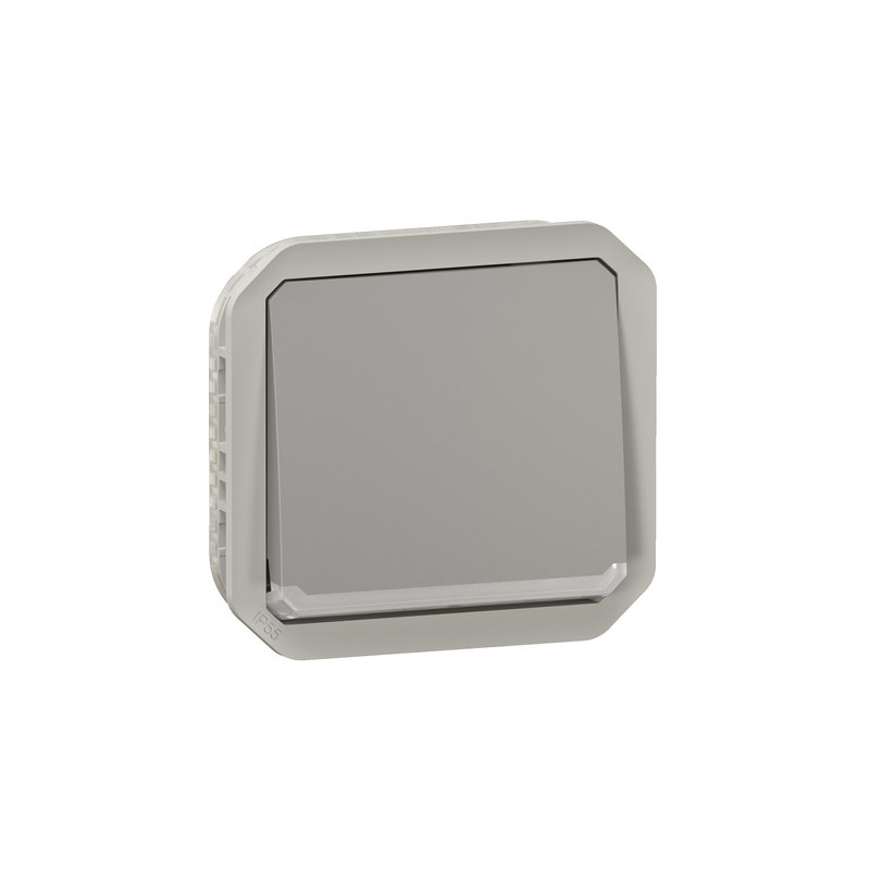 Legrand 069533L - Poussoir NO témoin Plexo composable - gris