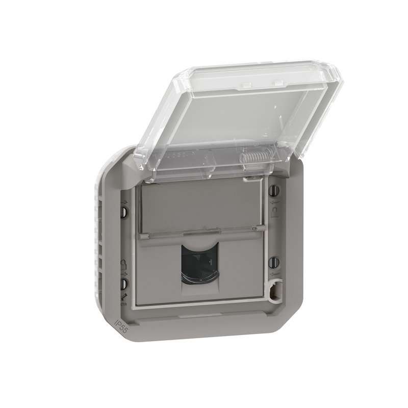Legrand 069559L - Prise RJ45 catégorie 6A STP Plexo composable gris