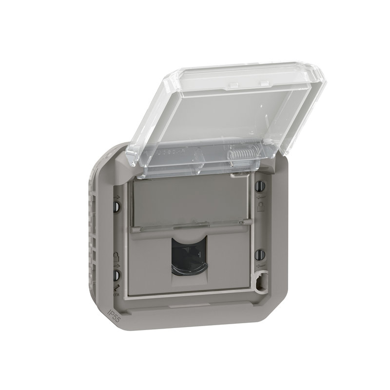 Legrand 069569L - Prise RJ45 catégorie 6 FTP Plexo composable gris