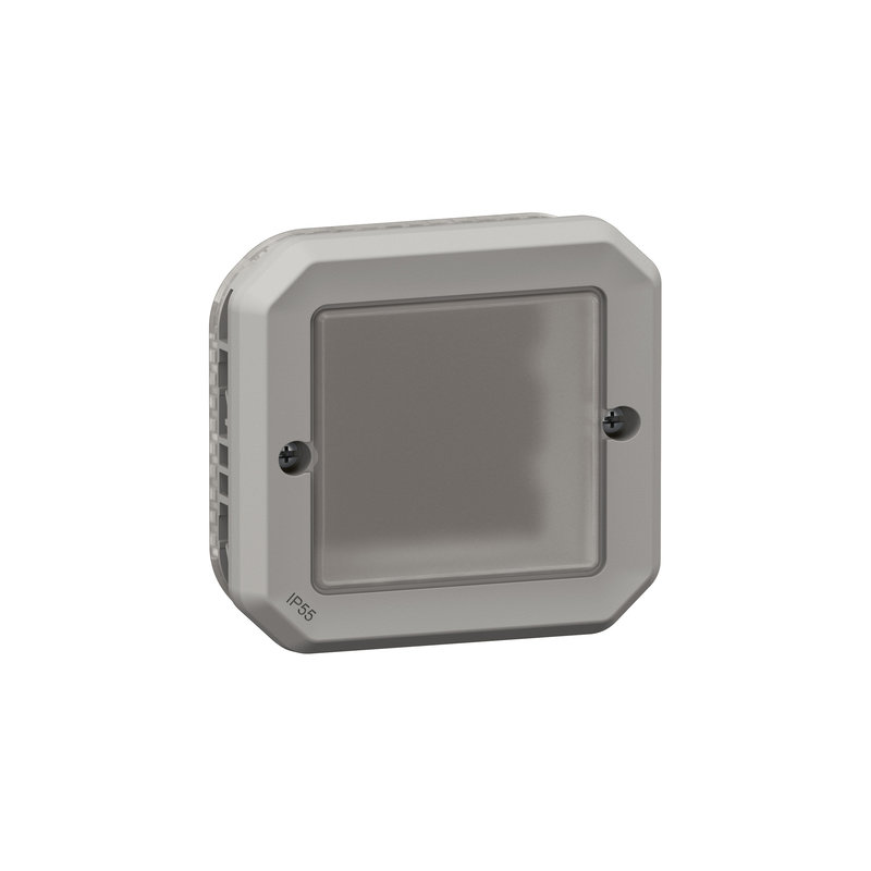 Legrand 069587L - Adaptateur Plexo avec membrane souple pour Mosaic - composable gris