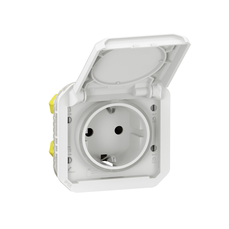 Legrand 069640L - Prise de courant 2P+T Plexo version schuko - composable Blanc