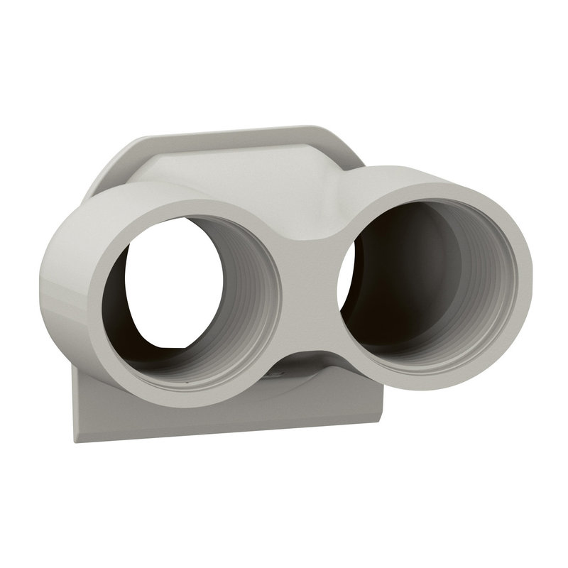 Legrand 069650L - Embout presse-étoupe Plexo 2 entrées PG16 gris