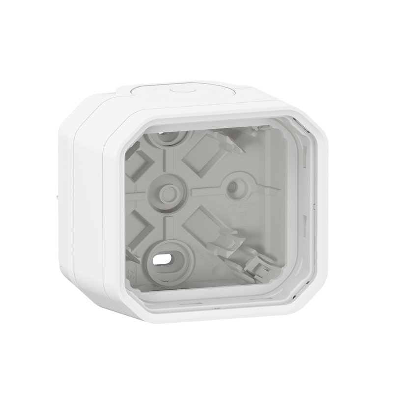 Legrand 069689L - Boîtier saillie 2 embouts à membrane 1 entrée 1 poste Plexo blanc
