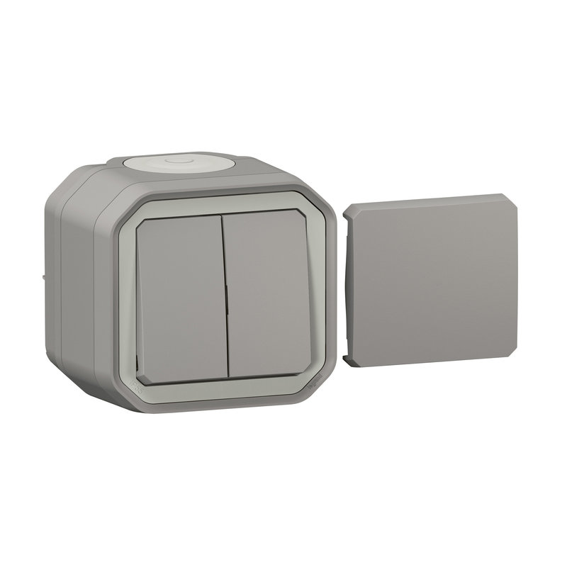 Legrand 069719L - Transformeur réversible Plexo complet saillie gris