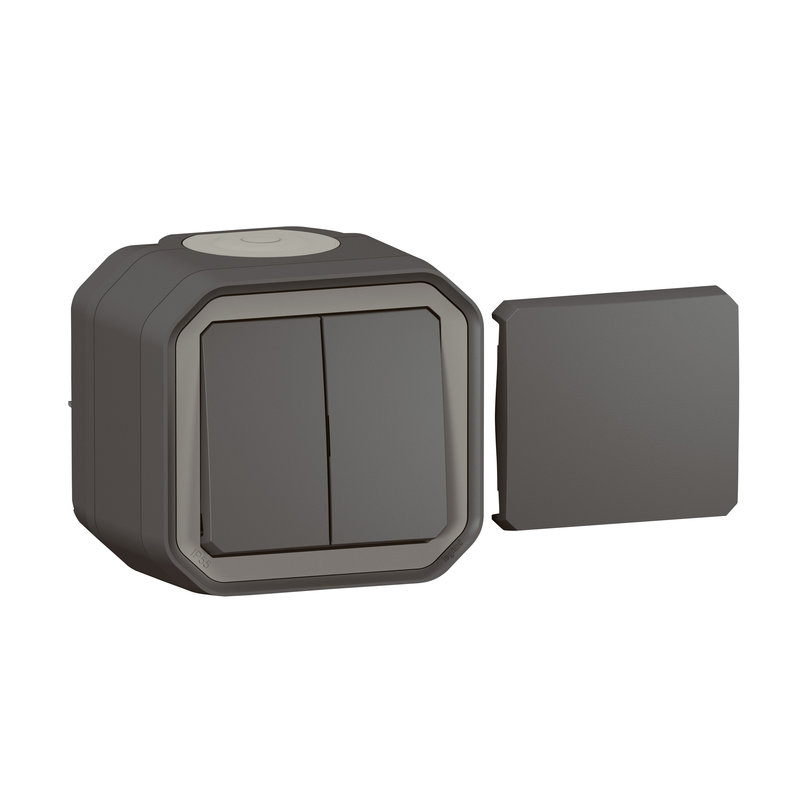 Legrand 069789L - Transformeur réversible Plexo complet saillie anthracite