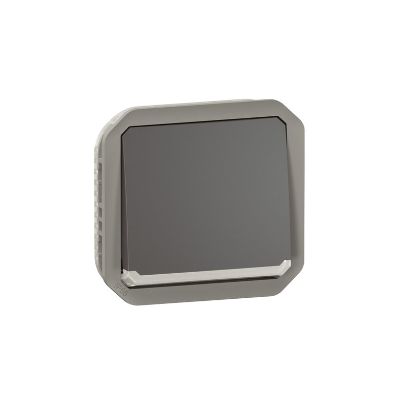 Legrand 069803L - Interrupteur ou va-et-vient lumineux 10AX 250V Plexo composable anthracite