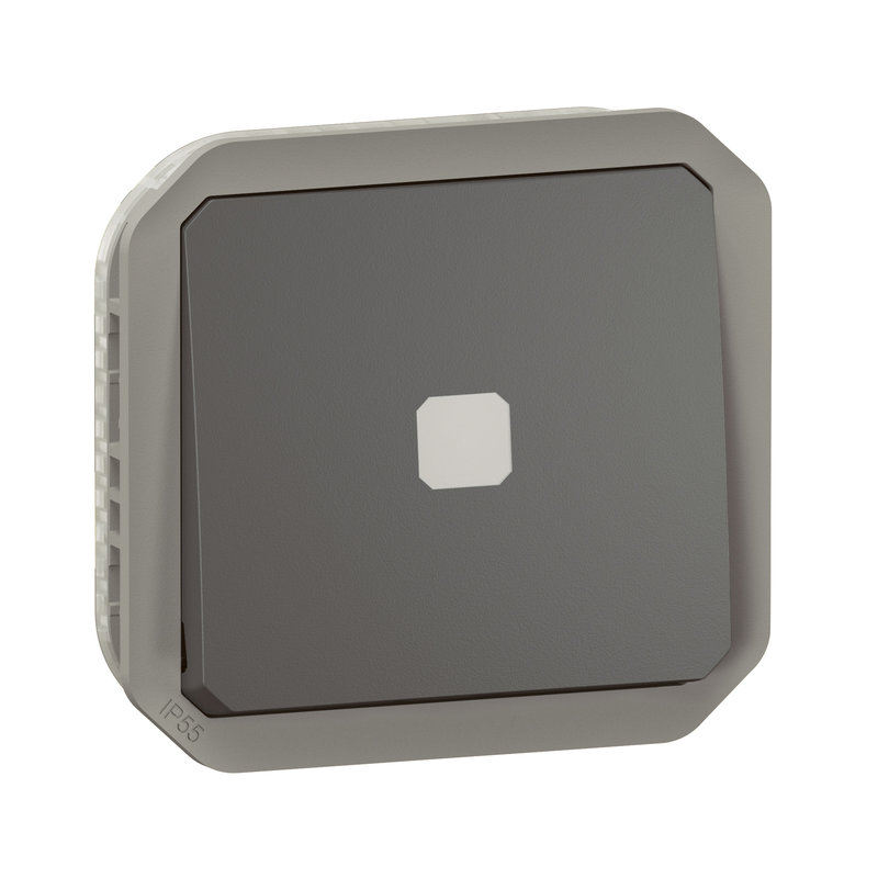 Legrand 069804L - Interrupteur temporisé lumineux Plexo composable anthracite