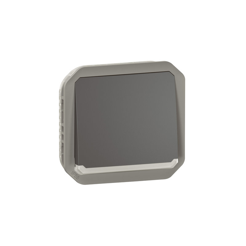 Legrand 069813L - Poussoir NO lumineux Plexo composable anthracite
