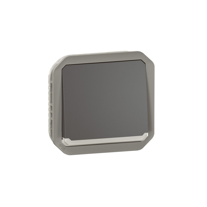 Legrand 069816L - Poussoir NO-NF lumineux Plexo composable anthracite