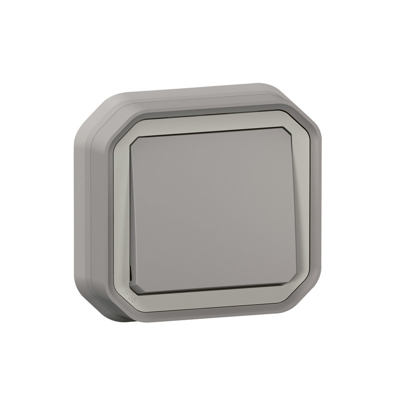 Legrand 069820L - Poussoir NO Plexo complet encastré - gris