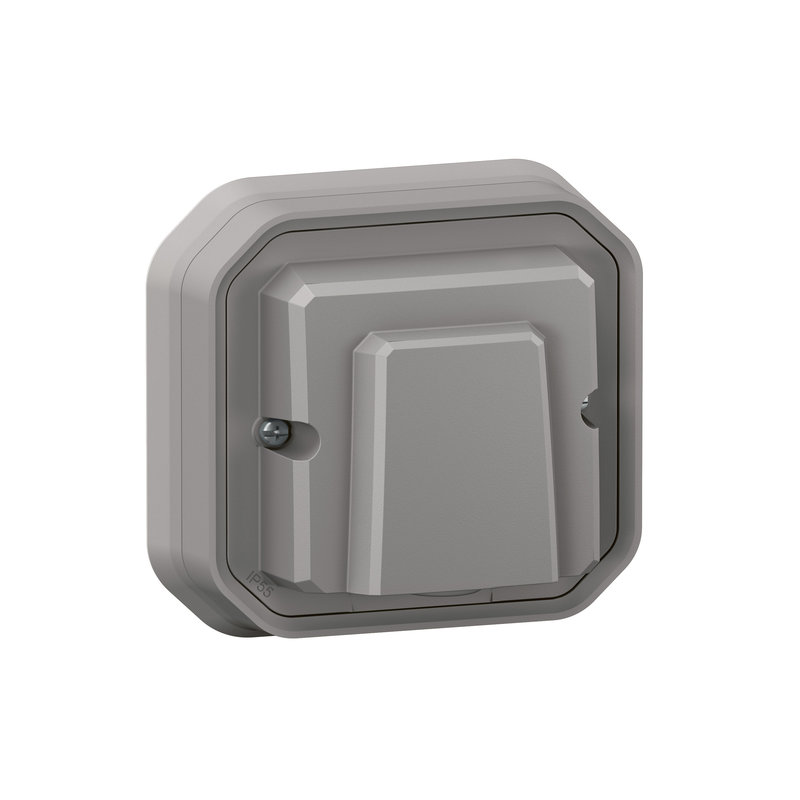 Legrand 069848L - Sortie de câble 16A Plexo complet encastré gris