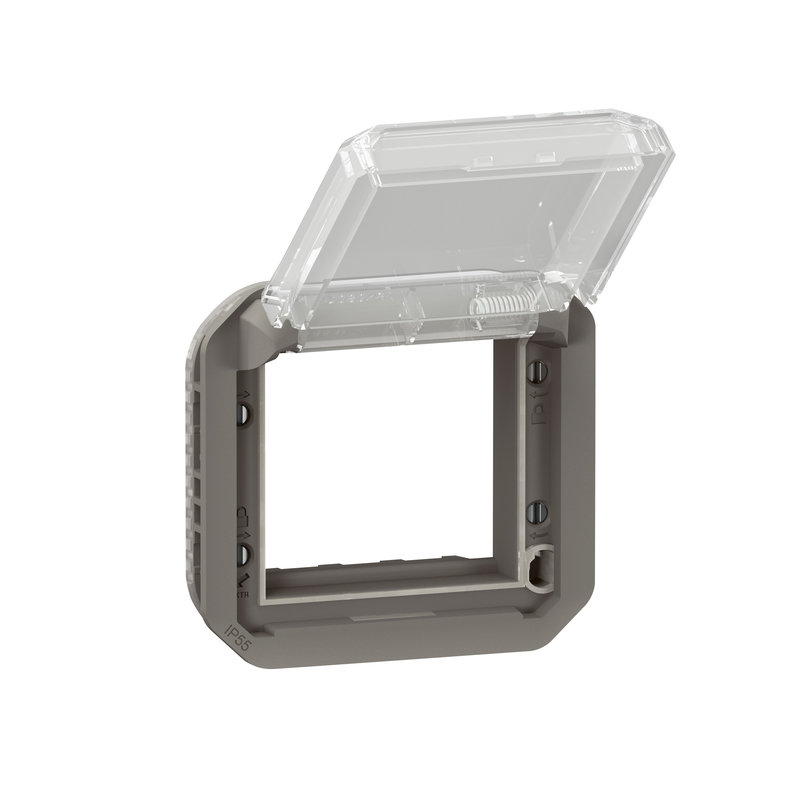 Legrand 069880L - Adaptateur Plexo à volet transparent pour Mosaic - composable anthracite