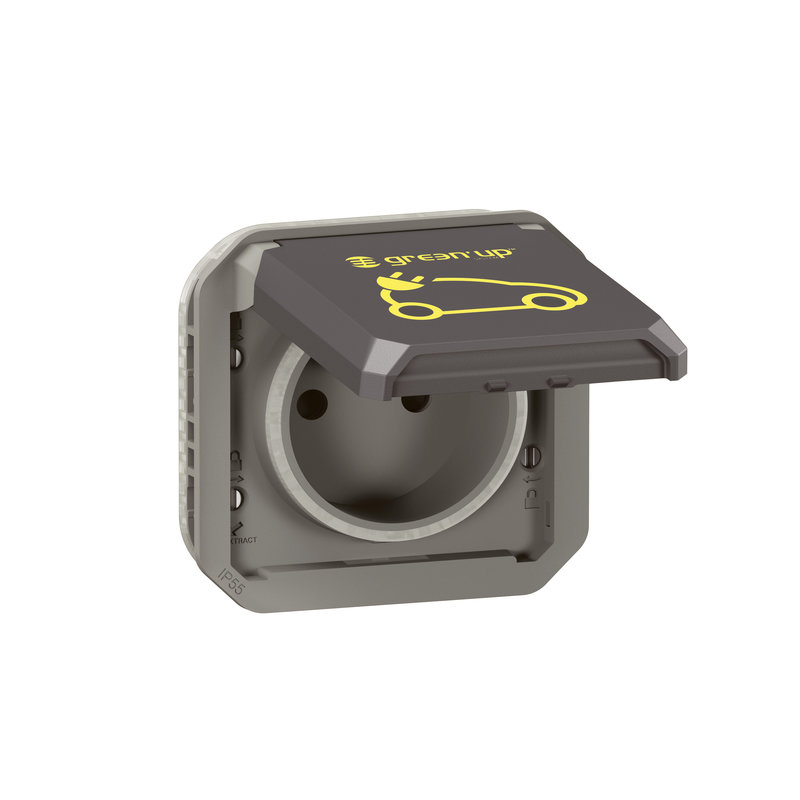 Legrand 069885L - Prise pour recharge véhicule électrique Plexo composable anthracite