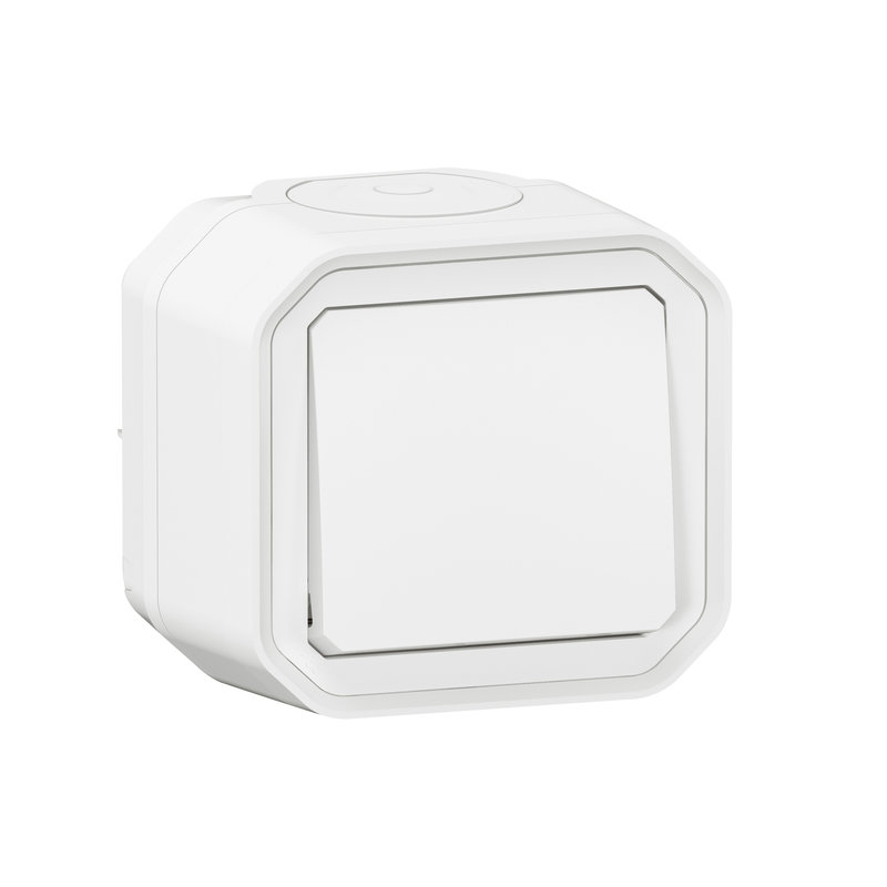 Legrand 070022 - Interrupteur ou va-et-vient Plexo complet saillie - blanc