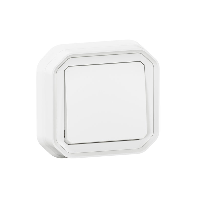 Legrand 070032 - Interrupteur ou va-et-vient Plexo complet encastré avec griffes - blanc