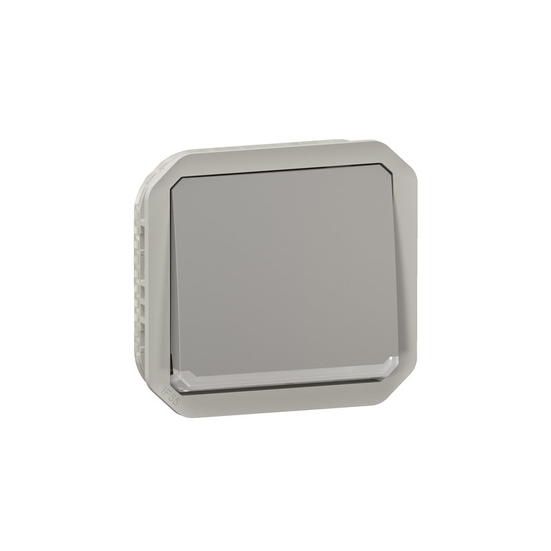 Legrand 070044 - Interrupteur ou va-et-vient témoin Plexo composable - gris