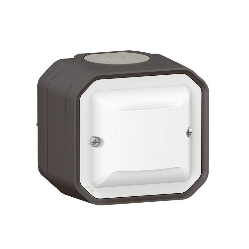 Legrand 070063A - Détecteur mural Plexo sans Neutre 100W LED - complet Anthracite