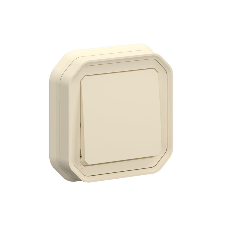 Legrand 070073 - Interrupteur ou va-et-vient Plexo complet encastré avec griffes - sable