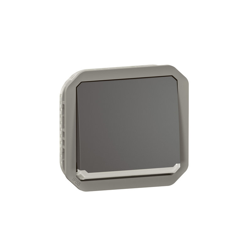 Legrand 070080 - Interrupteur ou va-et-vient lumineux Plexo composable - anthracite