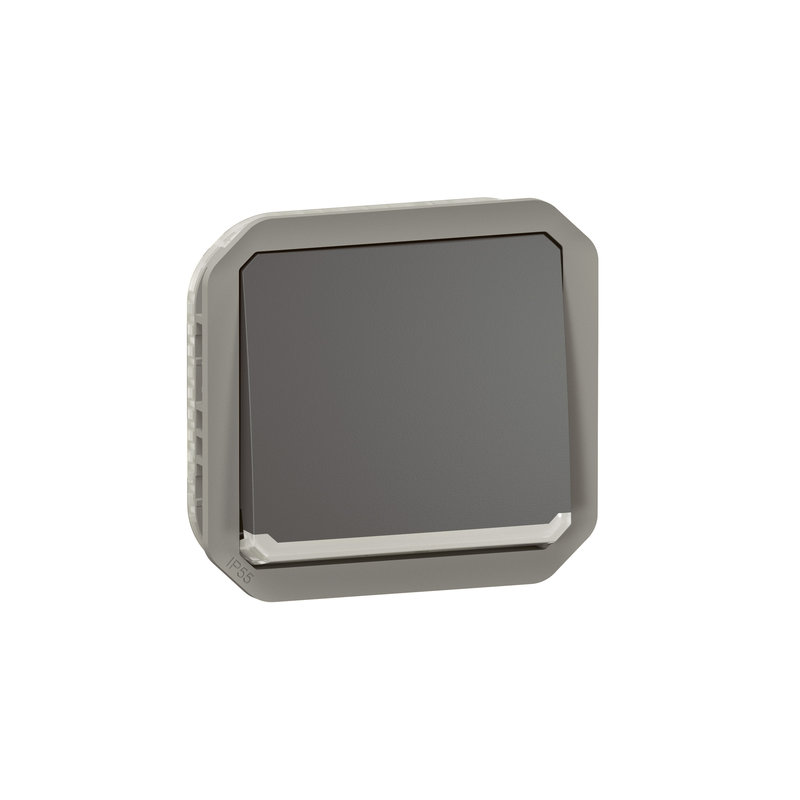 Legrand 070081 - Interrupteur ou va-et-vient témoin Plexo composable - anthracite