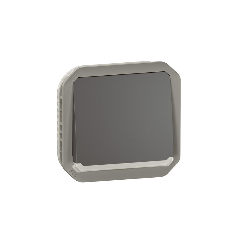 Legrand 070083 - Poussoir NO lumineux Plexo composable - anthracite