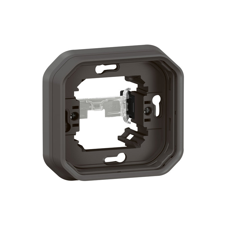 Legrand 070093 - Support plaque 1 poste Plexo pour montage encastré - anthracite