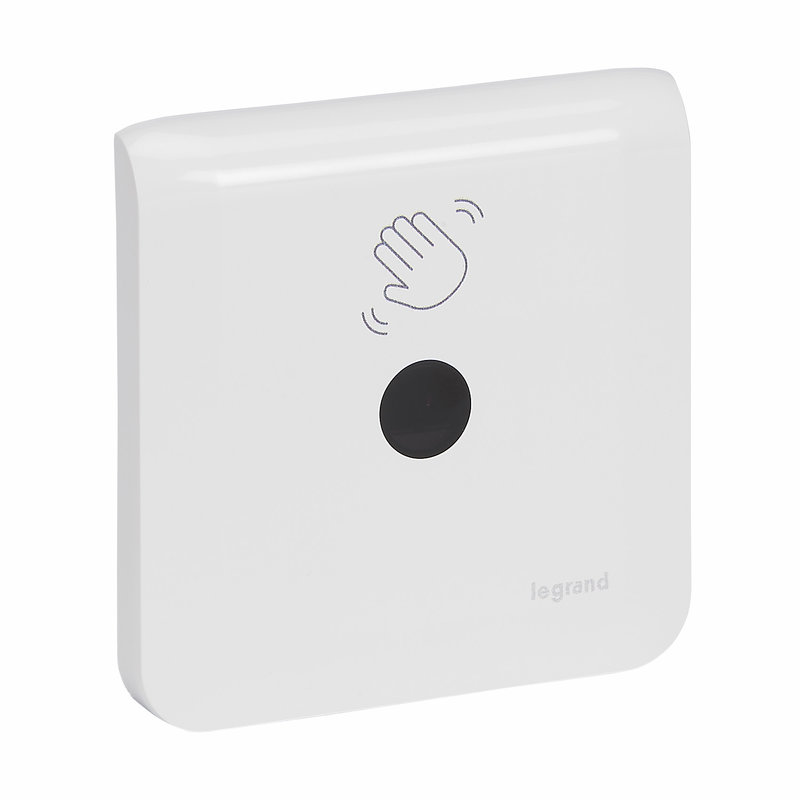 Legrand 076695LAV - Interrupteur sans contact Mosaic éclairage 200W LED complet blanc antimicrobien