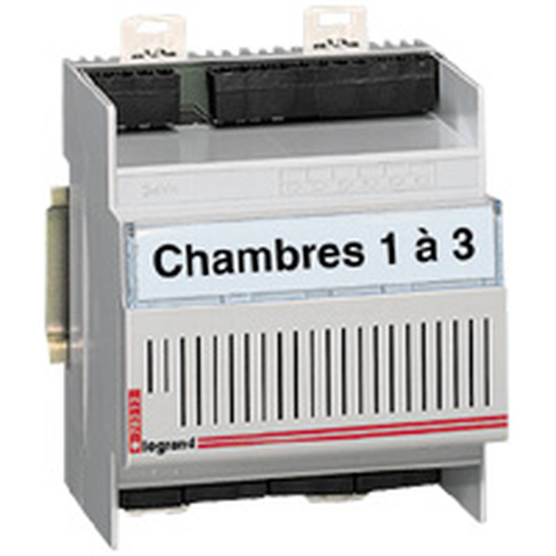 Legrand 078212 - Module de gestion 3 directions pour la gestion de 3 chambres - 4 modules