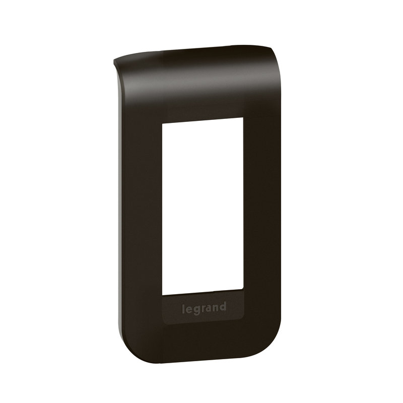 Legrand 079041L - Plaque de finition Mosaic 1 module finition noire