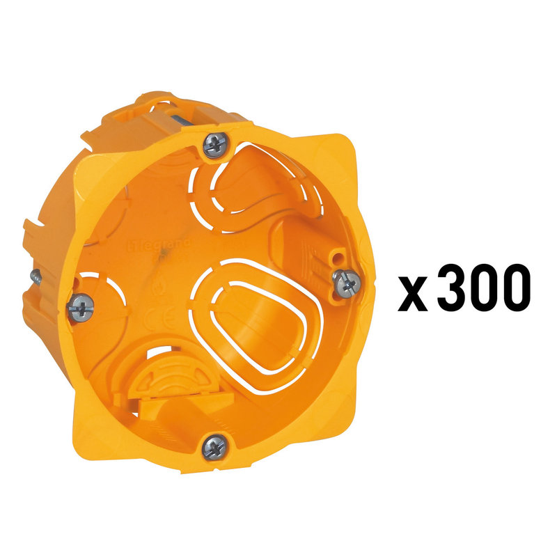 Legrand 080006 - Lot de 6x50 boîtes 1 poste Batibox - profondeur 40mm