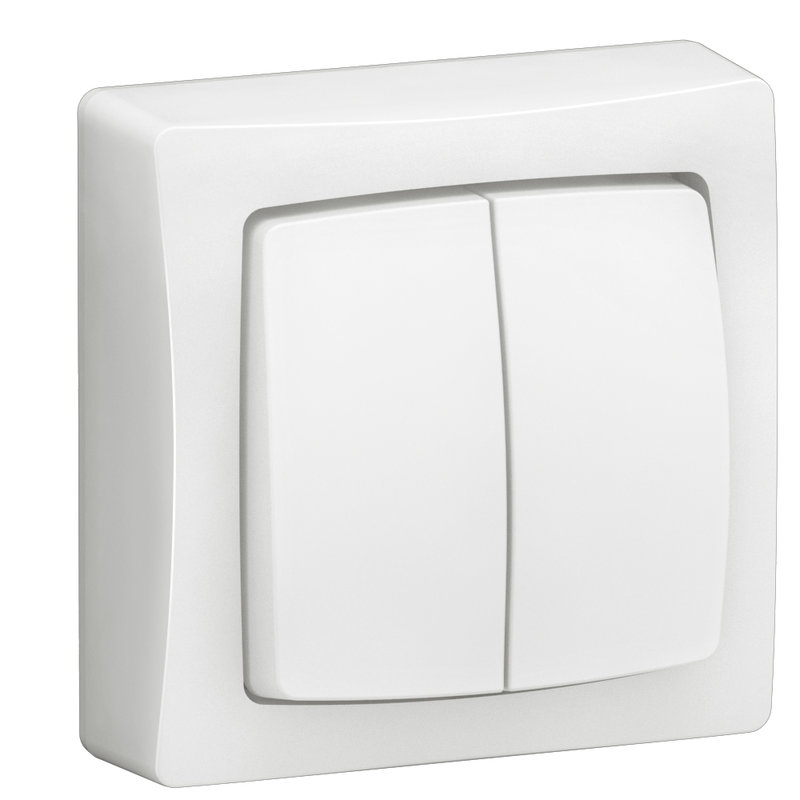 Legrand 086020L - Transformeur double Appareillage Saillie complet blanc